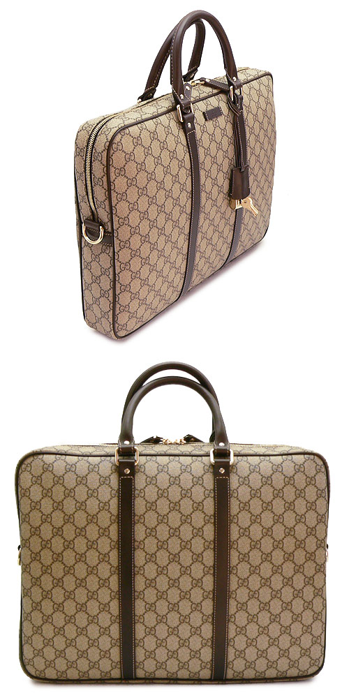グッチコピーブランド ビジネスバッグ GUCCI ブリーフケース GGプラス GG柄 ベージュ×ネイビー 201480 KGDHN 4075 - 商品画像 2