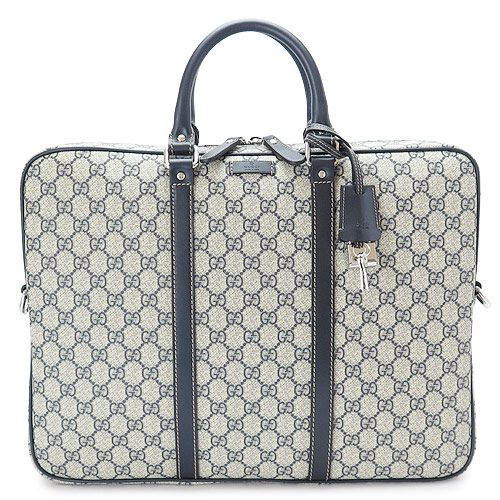 グッチコピーブランド ビジネスバッグ GUCCI ブリーフケース GGプラス GG柄 ベージュ×ネイビー 201480 KGDHN 4075 01 - 商品画像 3