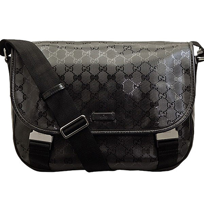 スーパーコピーグッチ GUCCI 斜めがけショルダーバッグ/メッセンジャーバッグ メンズ&レディース ブラック GGインプリメxレザー 201732fu4cr1000 - 商品画像 3