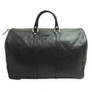グッチスーパーコピー ボストンバッグ GUCCI 旅行カバン SACCA/サッカ GG柄レザー/グッチ シマ ブラック 206501 BNX1G 1000 - 商品画像 2