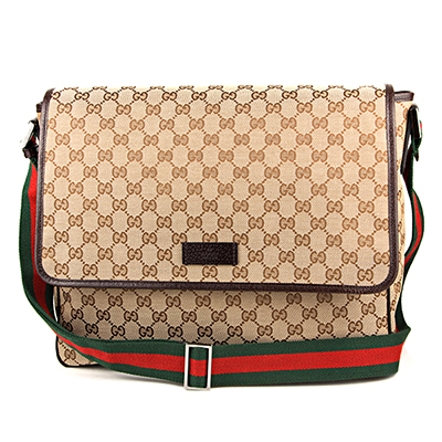 グッチコピー ショルダーバッグ GUCCI 233052 F4F5R 9791 バッグ GGキャンバス ユニセックス ベージュ/ダークブラウン GGパターン ロゴ ウェビング メンズ エレガント - 商品画像 7
