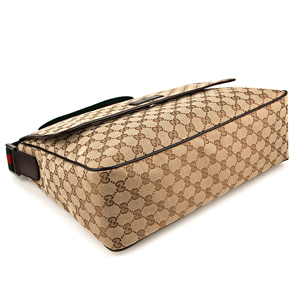 グッチコピー ショルダーバッグ GUCCI 233052 F4F5R 9791 バッグ GGキャンバス ユニセックス ベージュ/ダークブラウン GGパターン ロゴ ウェビング メンズ エレガント - 商品画像 9