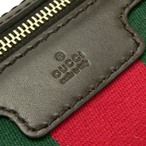 グッチ ボストンバッグ GUCCI 2WAYショルダーバッグ 旅行鞄 VINTAGE WEB GG柄レザー/GGキャンバス ベージュ×ダークブラウン 247205 FWCZG 9791 - 商品画像 3