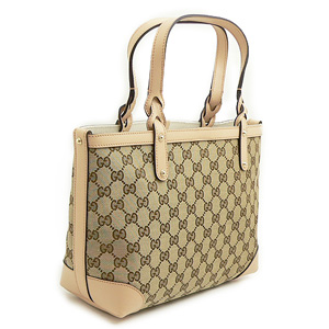 グッチコピーバッグ GUCCI トートバッグ/スモール ロゴポーチ付き キャンバス レザー ベージュ×サンドベージュ 269878 F4CMG 9782 - 商品画像 3