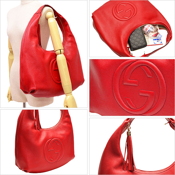グッチコピー GUCCI ショルダーバッグ/ワンショルダー(ソーホー/SOHO) レディース レッド レザー 282304a7m0g6523 - 商品画像 2
