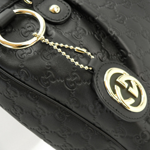 グッチバッグコピー トートバッグ GUCCI ショルダーバッグ SUKEY/スーキー GGチャーム GG柄レザー/グッチ シマ ブラック 296835 AA61G 1000 - 商品画像 5