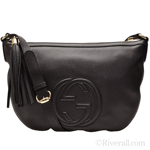 グッチバッグコピー GUCCI 斜め掛けショルダーバッグ/メッセンジャーバッグ レディース SOHO/ソーホー ブラック レザー 308361a7m0g1000 - 商品画像 3