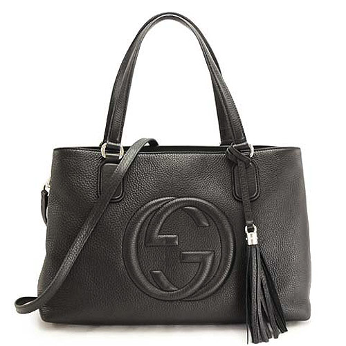グッチスーパーコピーバッグ トートバッグ GUCCI 2WAY ショルダーバッグ SOHO/ソーホー レザー タッセルチャーム ブラック 308363 A7M0G 1000 - 商品画像 3