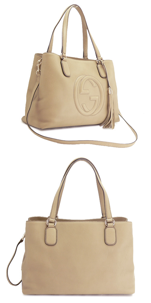グッチブランドスーパーコピー トートバッグ GUCCI 2WAY ショルダーバッグ SOHO/ソーホー レザー タッセルチャーム クリーム 308363 A7M0G 2609 - 商品画像 2