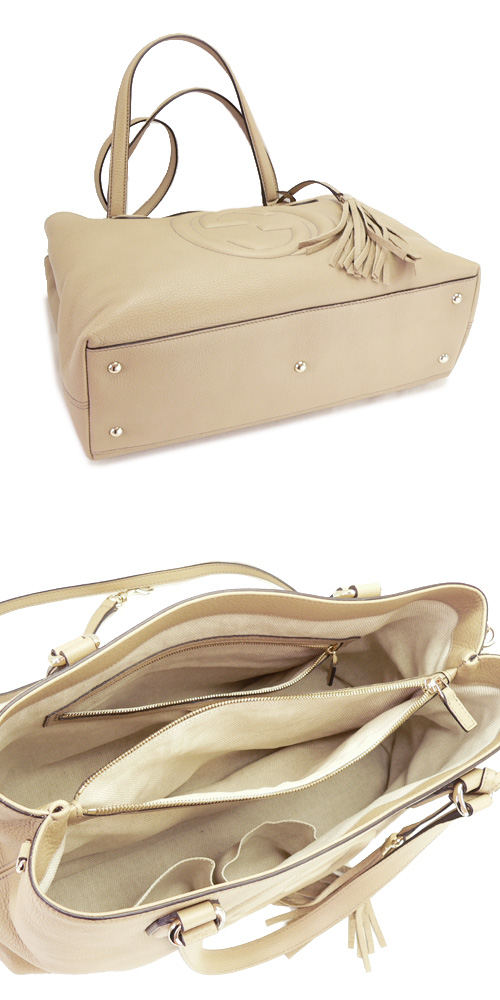グッチブランドスーパーコピー トートバッグ GUCCI 2WAY ショルダーバッグ SOHO/ソーホー レザー タッセルチャーム クリーム 308363 A7M0G 2609 - 商品画像 4
