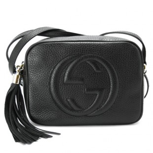 グッチスーパーコピー ショルダーバッグ GUCCI ななめがけバッグ SOHO/ソーホー レザー タッセルチャーム ブラック 308364 A7M0G 1000 - 商品画像 1