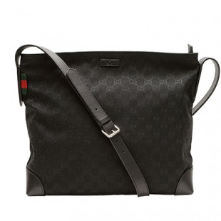 GUCCIコピー 斜めがけショルダーバッグ メッセンジャーバッグ ス ブラック GGキャンバスxレザー 308930f4csn1060 - 商品画像 1