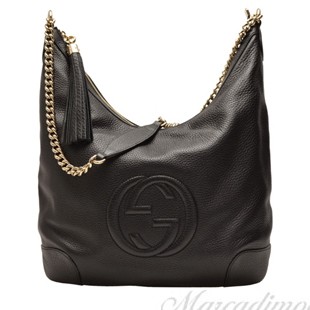 グッチブランドスーパーコピー GUCCI ショルダーバッグ チェーンショルダー レディース SOHO/ソーホー ブラック レザー 308981a7m0g1000 - 商品画像 2