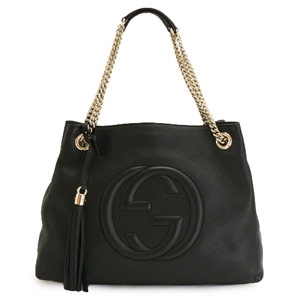 グッチスーパーコピーバッグ トートバッグ GUCCI ショルダーバッグ SOHO/ソーホー タッセル レザー ブラック 308982 A7M0G 1000 - 商品画像 6