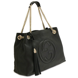 グッチスーパーコピーバッグ トートバッグ GUCCI ショルダーバッグ SOHO/ソーホー タッセル レザー ブラック 308982 A7M0G 1000 - 商品画像 3