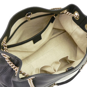 グッチスーパーコピーバッグ トートバッグ GUCCI ショルダーバッグ SOHO/ソーホー タッセル レザー ブラック 308982 A7M0G 1000 - 商品画像 1