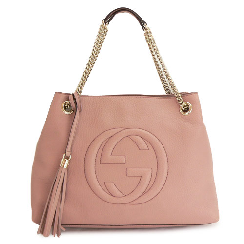 グッチブランドスーパーコピー トートバッグ GUCCI ショルダーバッグ SOHO/ソーホー タッセル レザー ライトピンク 308982 A7M0G 6812 - 商品画像 3