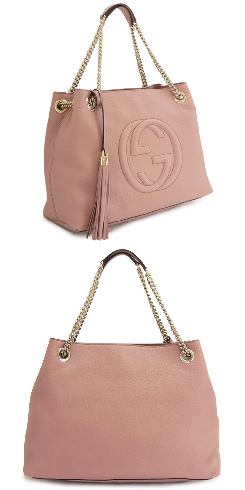 グッチブランドスーパーコピー トートバッグ GUCCI ショルダーバッグ SOHO/ソーホー タッセル レザー ライトピンク 308982 A7M0G 6812 - 商品画像 2