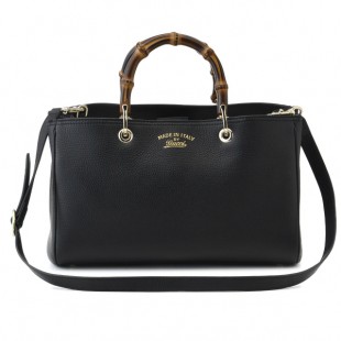 グッチ GUCCI 2015年秋冬新作 Bamboo Shopper 2WAYトートバッグ 323660 A7M0G 1000 - 商品画像 1