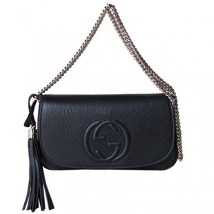 グッチ GUCCI ショルダーバッグ レディース ソーホー SOHO レザー チェーンバッグ ブラック 336752 A7M0G 1000 - 商品画像 2