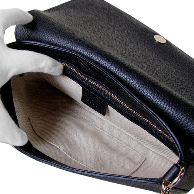 グッチ GUCCI ショルダーバッグ レディース ソーホー SOHO レザー チェーンバッグ ブラック 336752 A7M0G 1000 - 商品画像 1