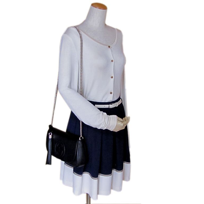 グッチ GUCCI ショルダーバッグ レディース ソーホー SOHO レザー チェーンバッグ ブラック 336752 A7M0G 1000 - 商品画像 5