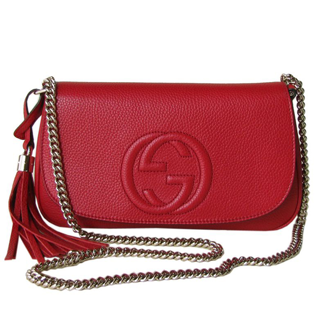 グッチ GUCCI ショルダーバッグ レディース ソーホー SOHO レザー チェーンバッグ レッド 336752 A7M0G 6523 - 商品画像 3