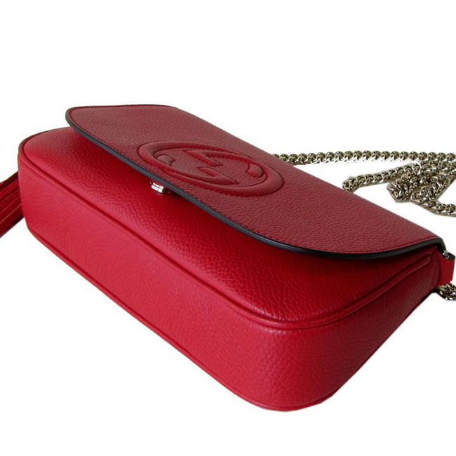 グッチ GUCCI ショルダーバッグ レディース ソーホー SOHO レザー チェーンバッグ レッド 336752 A7M0G 6523 - 商品画像 4
