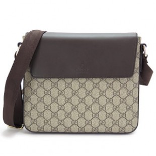 グッチブランドバッグコピー ショルダーバッグ GUCCI ななめがけバッグ『2015年春夏新作』 MESSENGER/メッセンジャー GGスプリーム キャンバス PVC ベージュ×ダークブラウン 353430 KGDIG 8588 - 商品画像 2