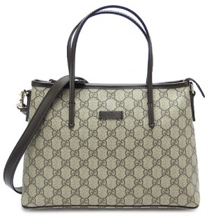グッチコピー トートバッグ GUCCI 2WAYショルダーバッグ GG SUPREME SELLERIA/GGスプリームキャンバス ベージュ×ダークブラウン 353440 KGDHG 9643 01 - 商品画像 1