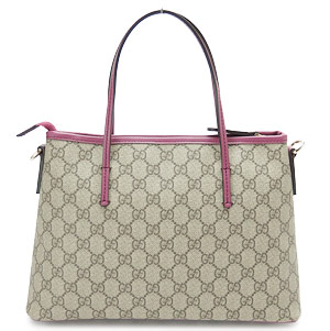 グッチバッグコピー トートバッグ GUCCI 2WAYショルダーバッグ GG SUPREME SELLERIA/GGスプリームキャンバス ベージュ×ダスティローズ 353440 KGDHZ 9777 - 商品画像 5