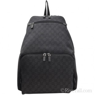 グッチスーパーコピー GUCCI リュックサック/バックパック ブラック GGデニムxレザー 354667f5dtn1160 - 商品画像 1