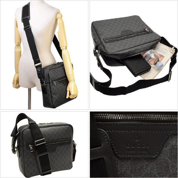 グッチスーパーコピー GUCCI 斜めがけショルダーバッグ メンズ グレー/ブラック 368552khn7r1078 - 商品画像 2