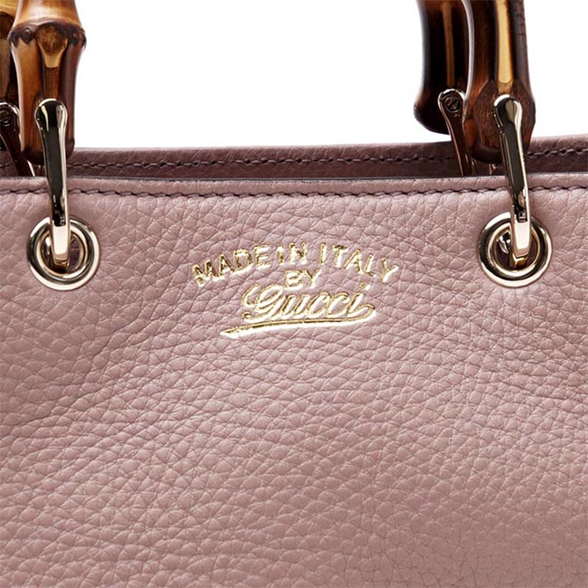 スーパーブランドコピーグッチ ハンドバッグ(2WAY仕様) BAMBOO SHOPPER LEATHER ライトピンク ピンク系 368823 a7m0g 6812 レディース - 商品画像 1