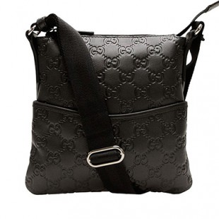 グッチスーパーコピー GUCCI 斜めがけショルダーバッグ メンズ/レディース ブラック グッチシマレザー 374416bnjbr1000 - 商品画像 1