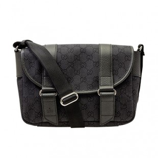 スーパーコピーGUCCI 斜めがけショルダーバッグ レディース ブラック GGデニムxレザー 374429f5din1160 - 商品画像 1