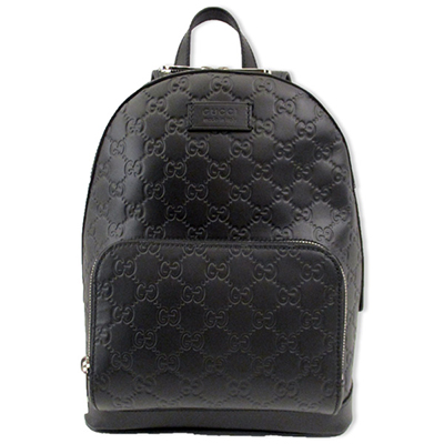 グッチスーパーコピー GUCCI メンズ リュックサック レザー シグネチャー バックパック 黒 406370 CWCQN 1000 - 商品画像 4