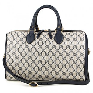グッチコピー ハンドバッグ GUCCI 409527 KHNKG 4075 バッグ GGスプリーム トップハンドル レディース ベージュ/ブルー 青 GGパターン バイカラー エレガント - 商品画像 2