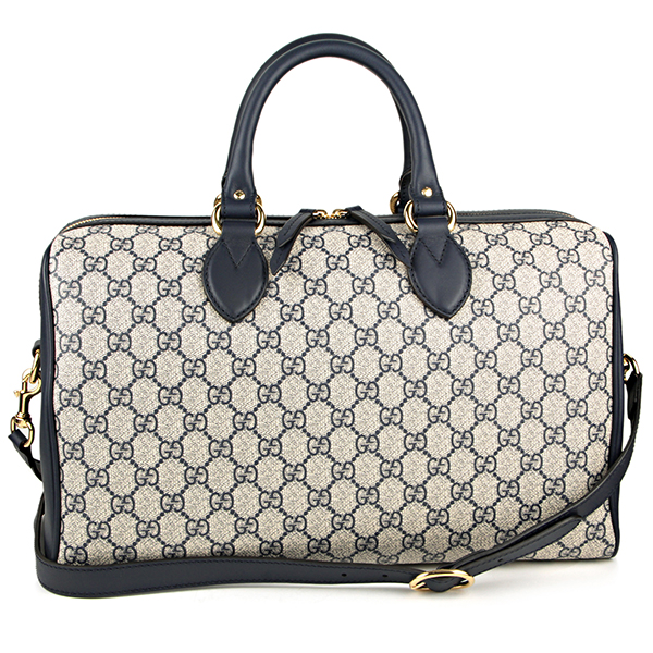 グッチコピー ハンドバッグ GUCCI 409527 KHNKG 4075 バッグ GGスプリーム トップハンドル レディース ベージュ/ブルー 青 GGパターン バイカラー エレガント - 商品画像 4