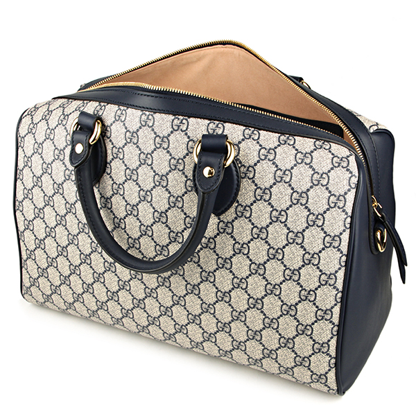 グッチコピー ハンドバッグ GUCCI 409527 KHNKG 4075 バッグ GGスプリーム トップハンドル レディース ベージュ/ブルー 青 GGパターン バイカラー エレガント - 商品画像 5