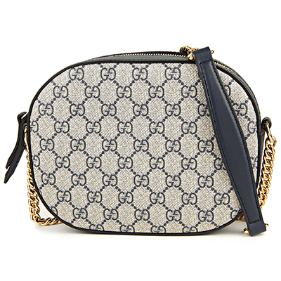 グッチ ショルダーバッグ GUCCI 409535 KHNKG 4075 バッグ GGスプリーム GG SUPREME ミニチェーンバッグ レディース BEIGE/BLUE ベージュ/ブルー 青 - 商品画像 7