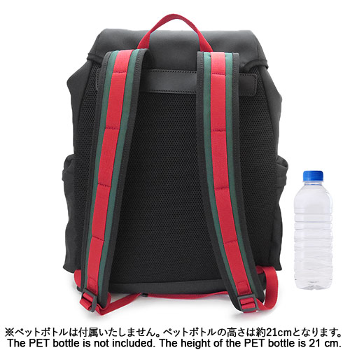 グッチスーパーコピー リュック メンズ GUCCI 429037 K1N1X 1072 バックパック ウェブ テクノキャンバス ブラック 黒 - 商品画像 4