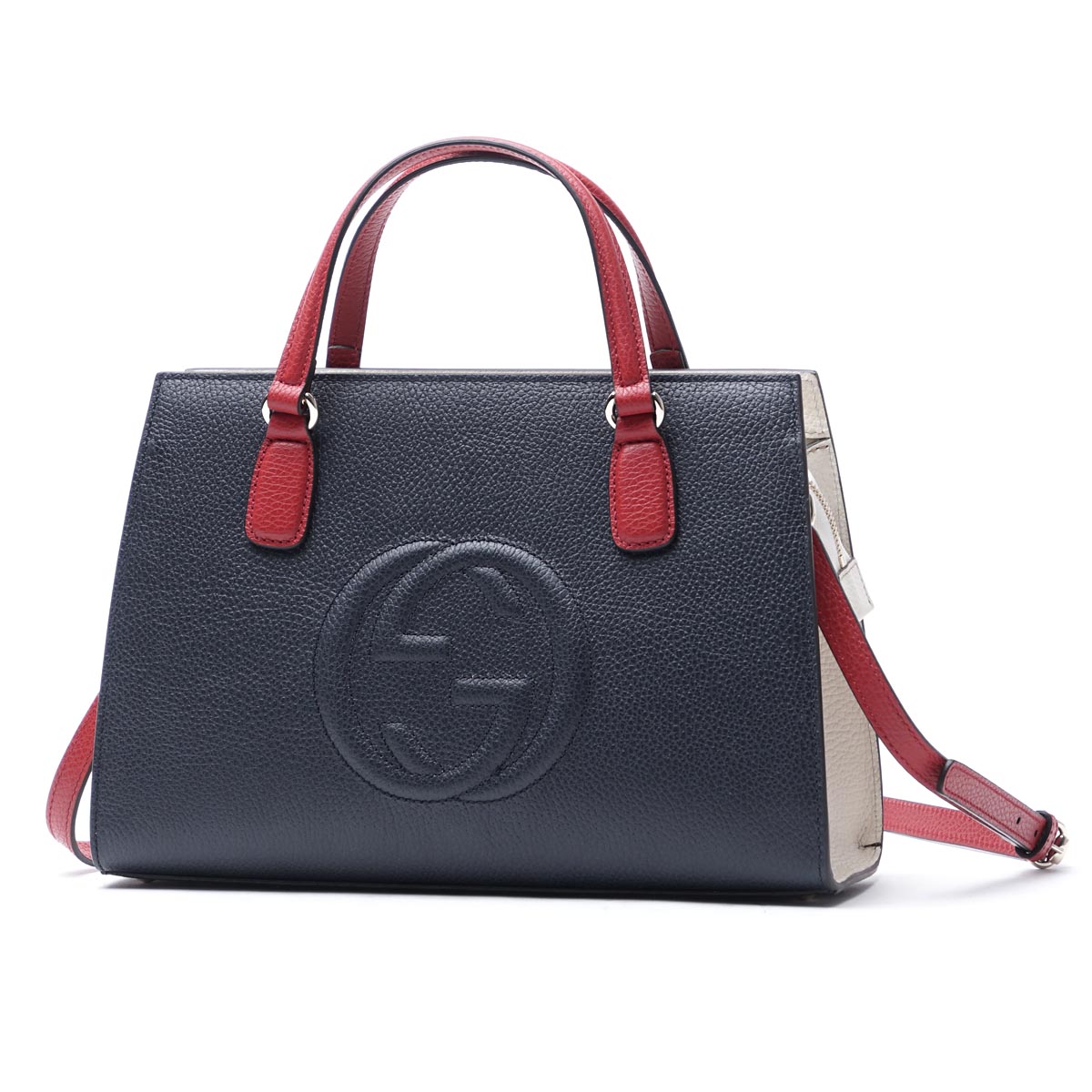 グッチ/GUCCIスーパーブランドコピー ハンドバッグ(2WAY仕様) SOHO/ソーホー LEATHER ブルー×レッド ブルー系 431571 caoeg 4091 レディース - 商品画像 7