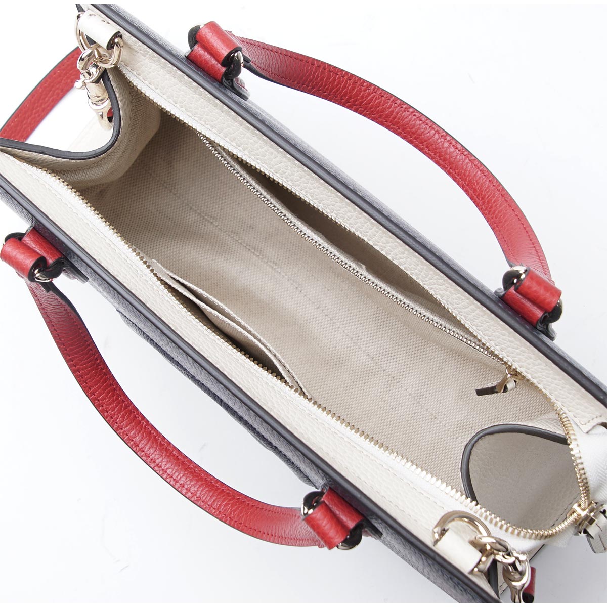 グッチ/GUCCIスーパーブランドコピー ハンドバッグ(2WAY仕様) SOHO/ソーホー LEATHER ブルー×レッド ブルー系 431571 caoeg 4091 レディース - 商品画像 5