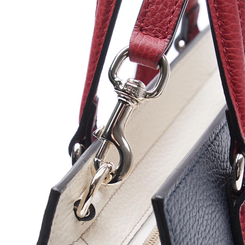 グッチ/GUCCIスーパーブランドコピー ハンドバッグ(2WAY仕様) SOHO/ソーホー LEATHER ブルー×レッド ブルー系 431571 caoeg 4091 レディース - 商品画像 3