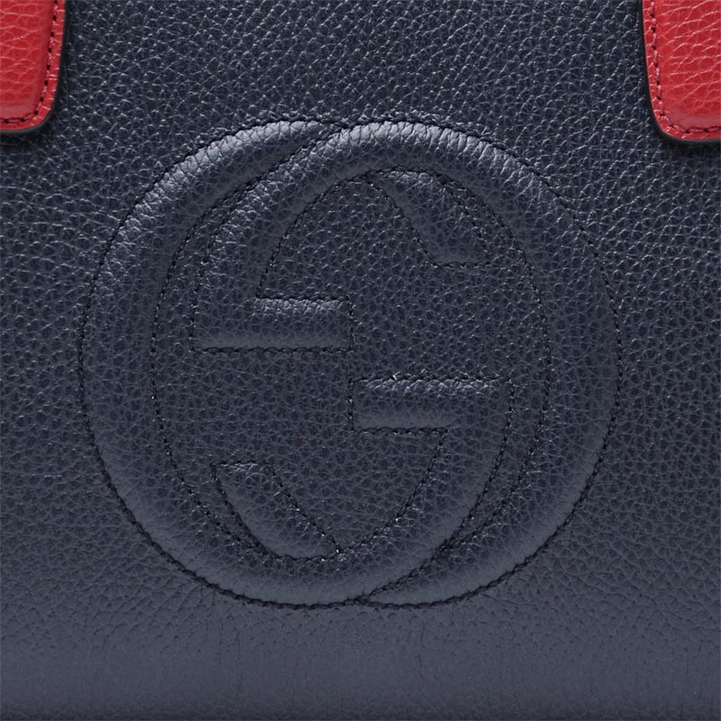グッチ/GUCCIスーパーブランドコピー ハンドバッグ(2WAY仕様) SOHO/ソーホー LEATHER ブルー×レッド ブルー系 431571 caoeg 4091 レディース - 商品画像 8
