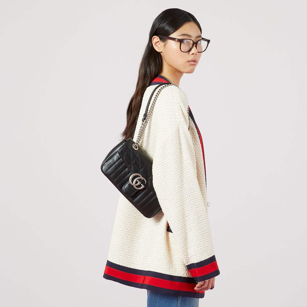 グッチコピー GUCCI GGマーモント キルティング スモール ショルダーバッグ 443497 UM8AN 1000 - 商品画像 7
