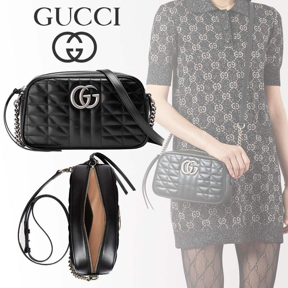 GUCCIコピーグッチ GGマーモント キルティングショルダー スモール 447632 UM8BN 1000 - 商品画像 8