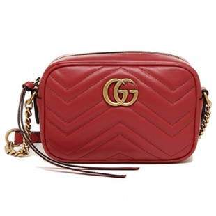 グッチ GUCCI ショルダーバッグ レディース GGマーモント レッド 448065 DTD1T 6433 - 商品画像 2