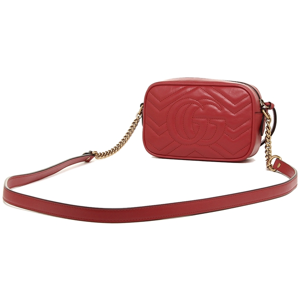 グッチ GUCCI ショルダーバッグ レディース GGマーモント レッド 448065 DTD1T 6433 - 商品画像 4